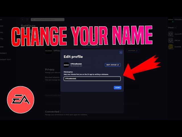 Change name on ea web app｜TikTok Search