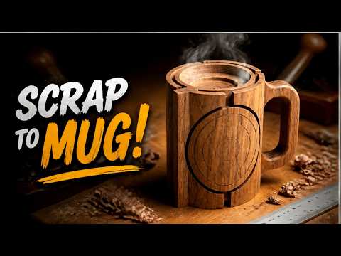 I Made a Wooden Coffee Mug from Scrap!
