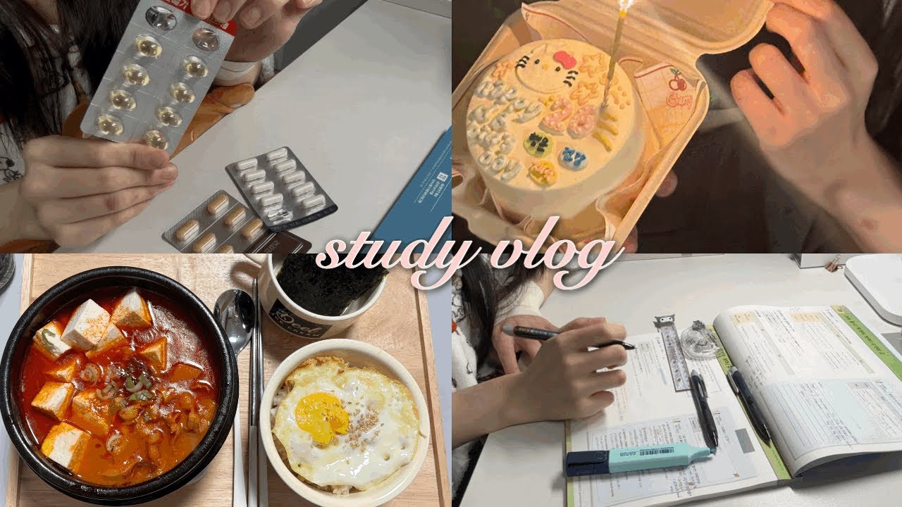 [공시생 VLOG] 공시생 브이로그 | 스터디 브이로그 | 생일은 다가오고 영어는 날 힘들게 하지만 영양제랑 밥은 잘 챙겨먹어야 해