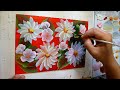 Daisy [acrylic painting] Spring flower collection A-Z (One Stroke Painting)