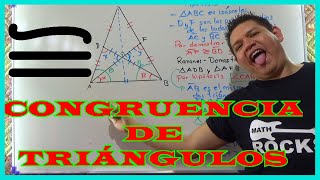 ✔️CONGRUENCIA DE TRIÁNGULOS Cómo USAR los CRITERIOS ALA, LLL y LAL EJEMPLO ✔️ screenshot 5