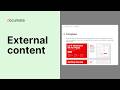 Embed external content directly in your documentation | Documate for ServiceNow