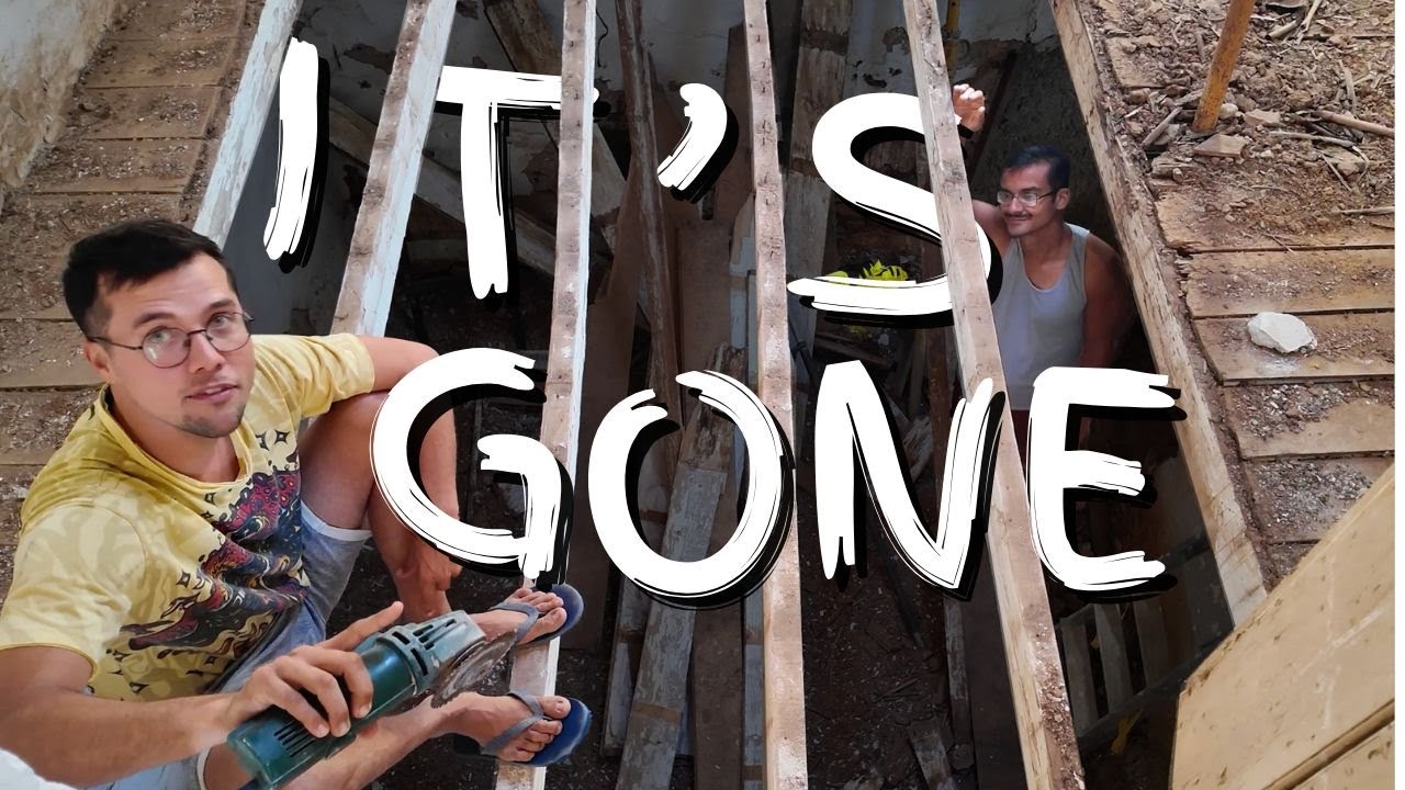 #36 Снос испанской усадьбы, открытие дверных проёмов, разрушение стен и полов