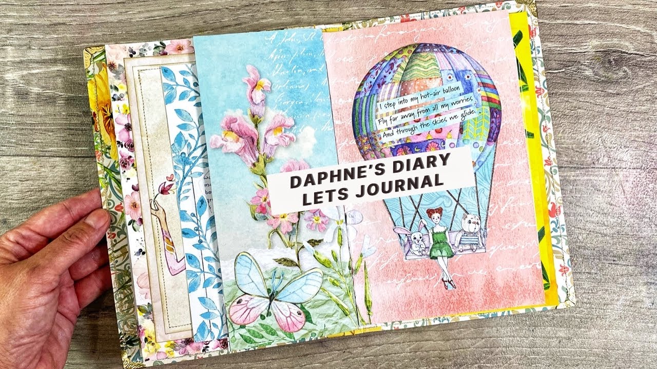 Scrapbook paper 'Pink flowers' - Daphne's Diary