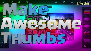 ?Best App For Making Thumbnail | How to Make thumbnail in 4 Mins✌ | #Gain_Subscibers✔| Tricky™ 2020