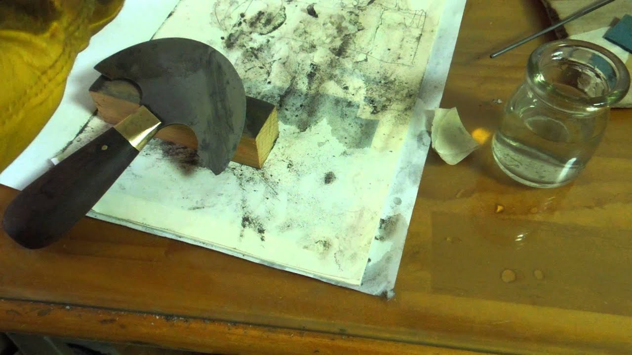 C.S. OSBORNE Round Knife Restoration : RUST REMOVAL 3 - YouTube