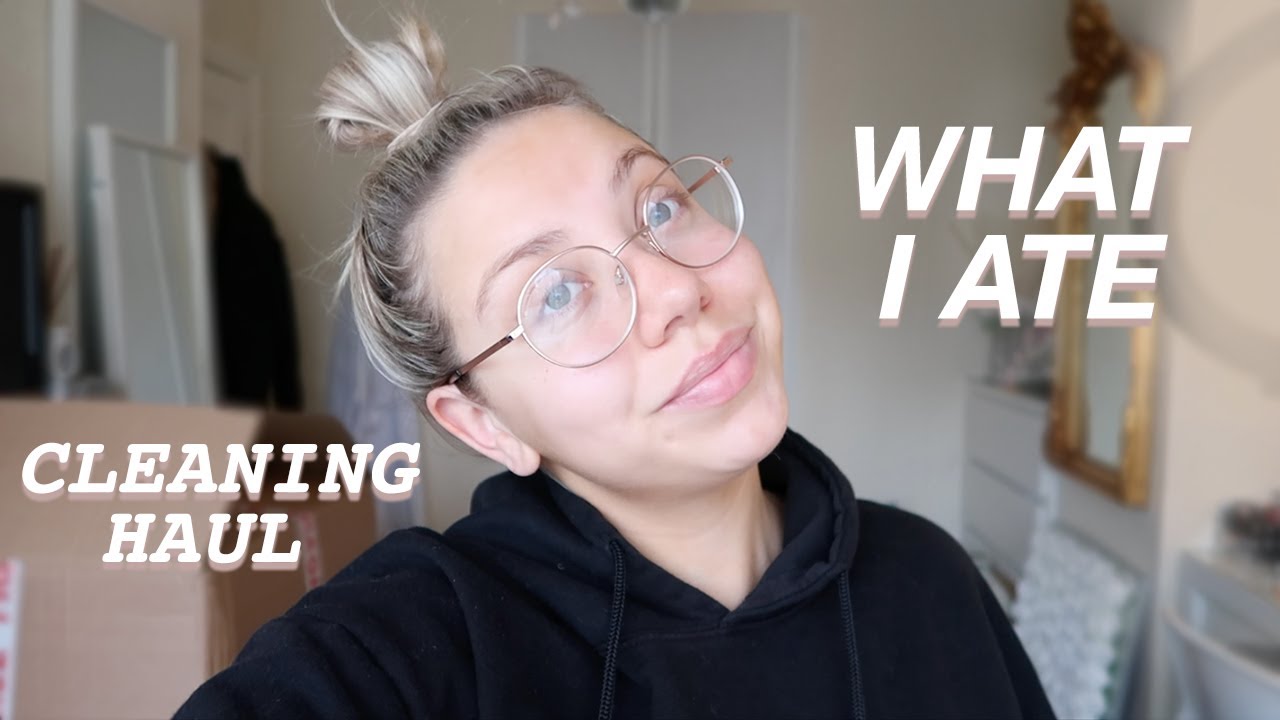 VLOG: What I eat in a day + Cleaning products Haul Dealz