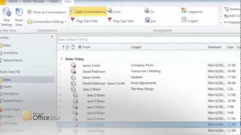 How To Use Conversation View In Microsoft Outlook 2010