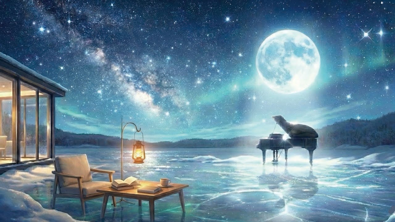 Silent Night Read【1 Hour Piano Music for Relaxing, Sleeping, Deep Focus, Reading, Studying ☕ 🌙】