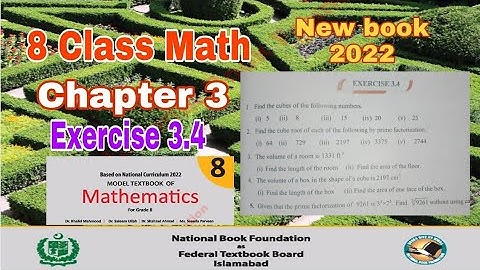 Class 8 Math Chapter 3 Exercise 3.4 | Square and cube roots | math class 8 chapter 3 | ilmi darasgah