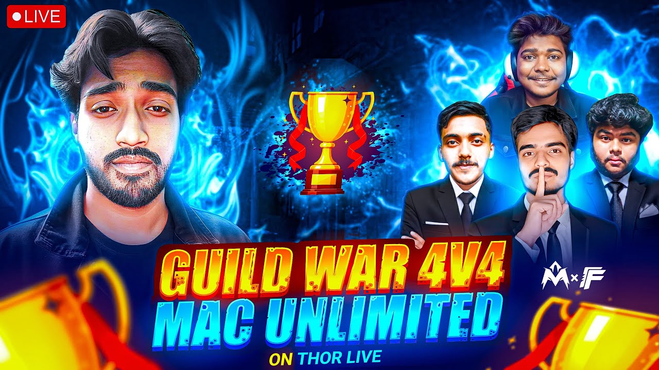🛑GUILD WAR 4V4  🌟🏆MAC RULES 💥 TOURNAMENT 