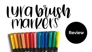 Lyra Aqua Brush Duo Pen Pinselstifte Aquarell wasserlöslich Tombow  Alternative