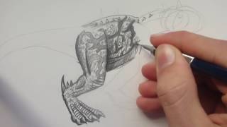 How to Draw Carnotaurus from Jurassic World the Game  -Danny the Dinosaur Drawer