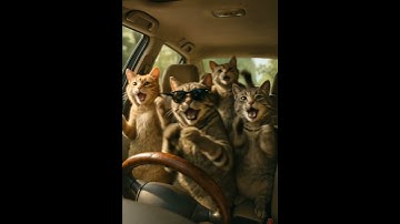 the lazy song by cat #cute #ai #dance #funny