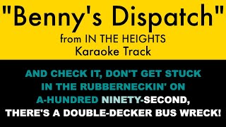 "Benny's Dispatch" from In the Heights - Karaoke Track with Lyrics Profile