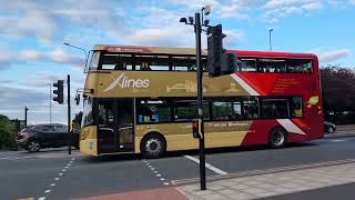 Go North East Trilogy 6370 - Nk70 Byh On The X1, 8325 - Nk11 Fxh On The 28B 6328 - Nk67 Gnv On 21