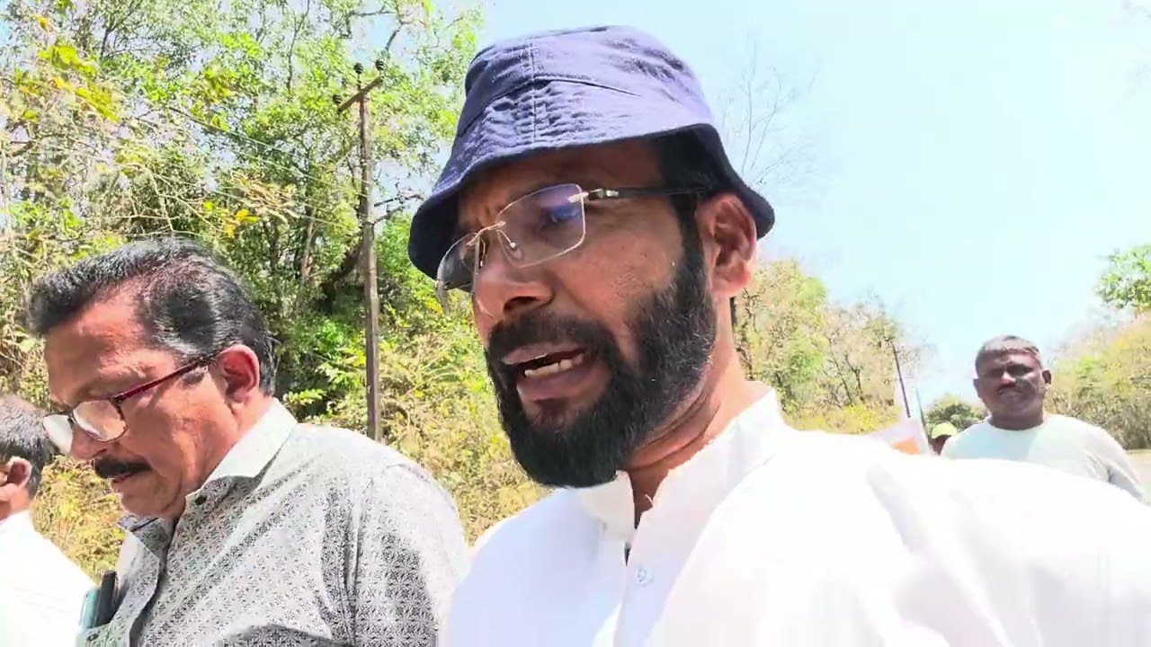 Karwar Kaiga chalo Padayatre ll shamnath naik Kaiga town ship panchayat member 