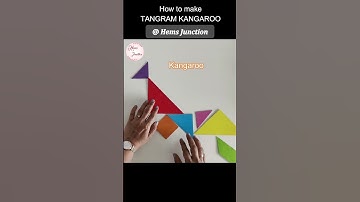 How to make Tangram Kangaroo #shorts #hemsjunction #tangram #tangrampuzzle #tangramanimals