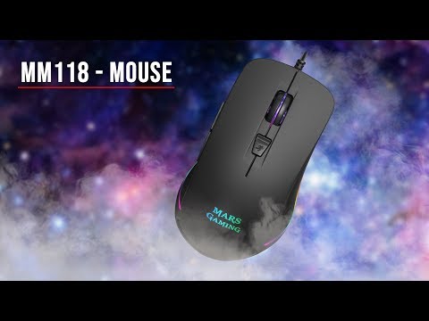 Mars Gaming MM118 RGB Gaming Ποντίκι 9800 DPI Μαύρο