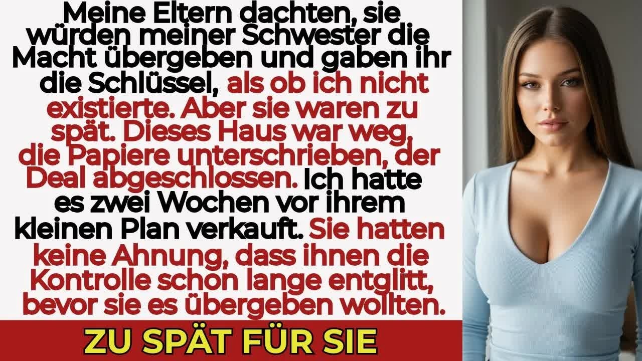 Meine Familie übergab meiner Schwester stolz die Schlüssel – ich hatte das Haus heimlich verkauf