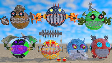 PACMAN vs EVIL ROBOT ARMY ATTACK - Pacman’s Greatest Escape #robotpacman #monsterpacman #pacman