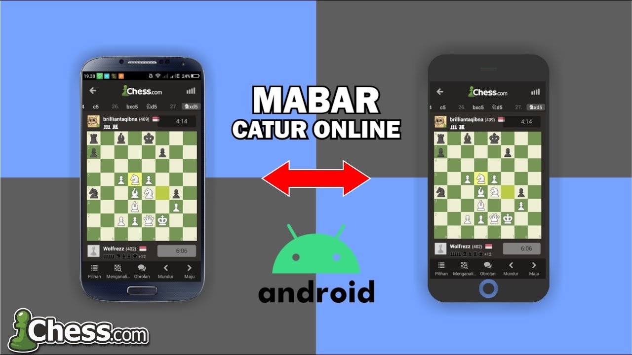Viral |CARA BERMAIN CATUR ONLINE SAMA TEMAN DI Chess.com Android dan