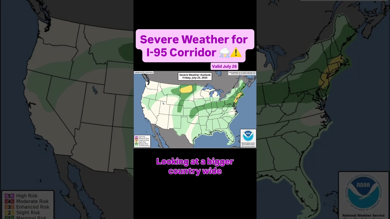 I-95 corridor is under threat for today! Stay tuned if you’re traveling ⛈️🌪️