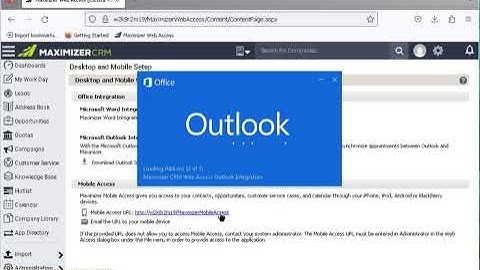 Installing the Outlook Integration for Maximizer CRM 2019 on Outlook 2016