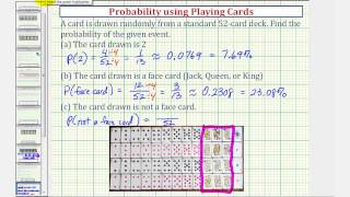 Celebrity Ex: Find Basic Probabilities Using a Deck of Playing Cards Wealth