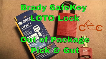 Brady SafeKey LOTO Lock Picked & Gutted