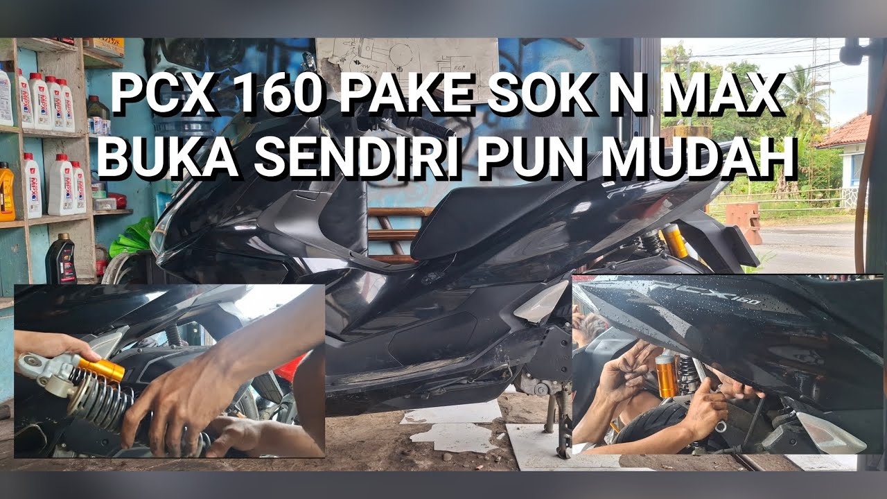 CARA MENGGANTI SOK BELAKANG PCX 160