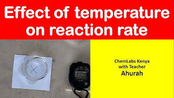 Effect of temperature on reaction rate