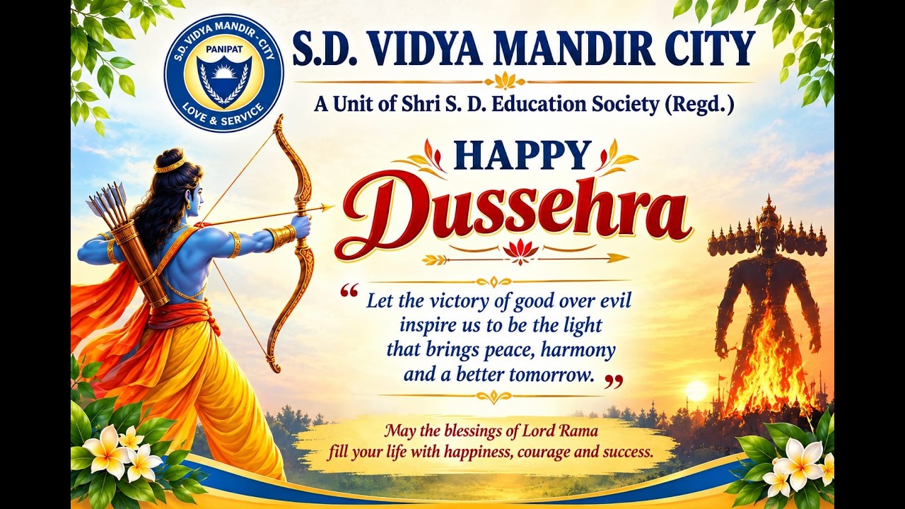 S.D. VIDYA MANDIR CITY - DUSSEHRA CELEBRATION 2026
