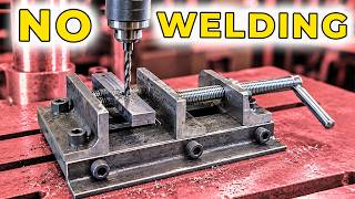 I Built a Drill Press Vise From One Piece of Scrap!