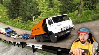 НА СТАРОМ КАМАЗЕ ПО НАШИМ ДОРОГАМ - СУРОВАЯ РОССИЯ ETS 2