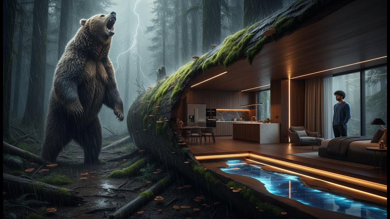 Living Inside a Tree: The Invisible Log Cabin Transformation