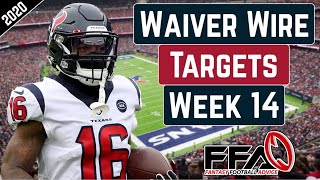 Top Waiver Wire Targets - Week 14 - 2020 Fantasy Football Advice