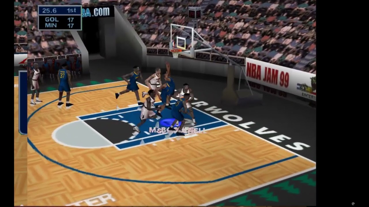 Warriors at Timberwolves - NBA JAM 1999