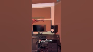 Recording Studio Install Done With 14 of our 4” & Triangle Bass Traps Plus A Window Plug!