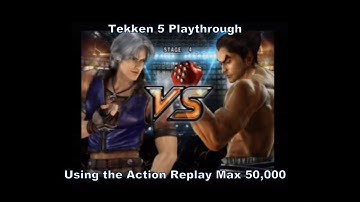 Tekken 5 Lee Playthrough using the Action Replay Max 50,000 cheat codes for Ps2 :D #Playstation #Ps2