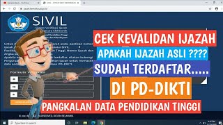 CARA MENGECEK IJAZAH APAKAH TERDAFTAR DI PD-DIKTI (PANGKALAN DATA PENDIDIKAN TINGGI) CARA MENGECEK IJAZAH APAKAH TERDAFTAR DI PD-DIKTI (PANGKALAN DATA PENDIDIKAN TINGGI)