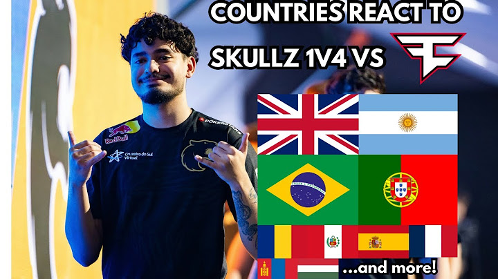 Countries React to Skullz 1V4 vs Faze Clan (PW Shanghai Major 2024)