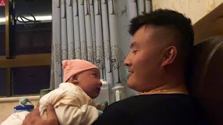 An Entire Night with My Newborn Baby: How is My New Life in Tibet? How is the Tibetan Babies Life?