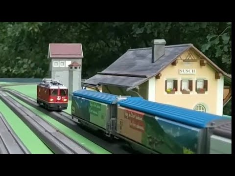 Lot De Wagons Marchandises Bemo H0m Pour Réseau H0m/H0e, Comme Neuf, Voie étroite