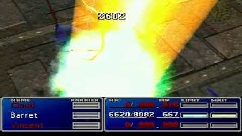 Final Fantasy 7 Barret Final Limit Break Catastrophe