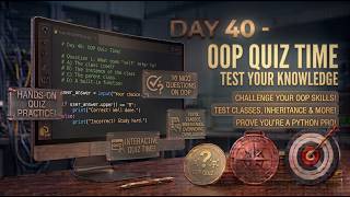 Day 40 - Quiz time on OOP #pythonforbeginners #pythonprogramming