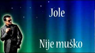 Jole - Nije muško (singl 2012) chords