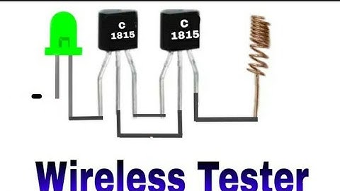 How to make wireless current detector | c1815 transistor project | how to make non contact tester