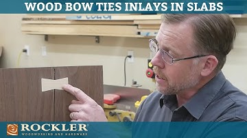 Making and Installing Wood Bow Tie Inlays in Slabs