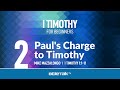 Paul's Charge to Timothy (I Timothy 1) | Mike Mazzalongo | BibleTalk.tv